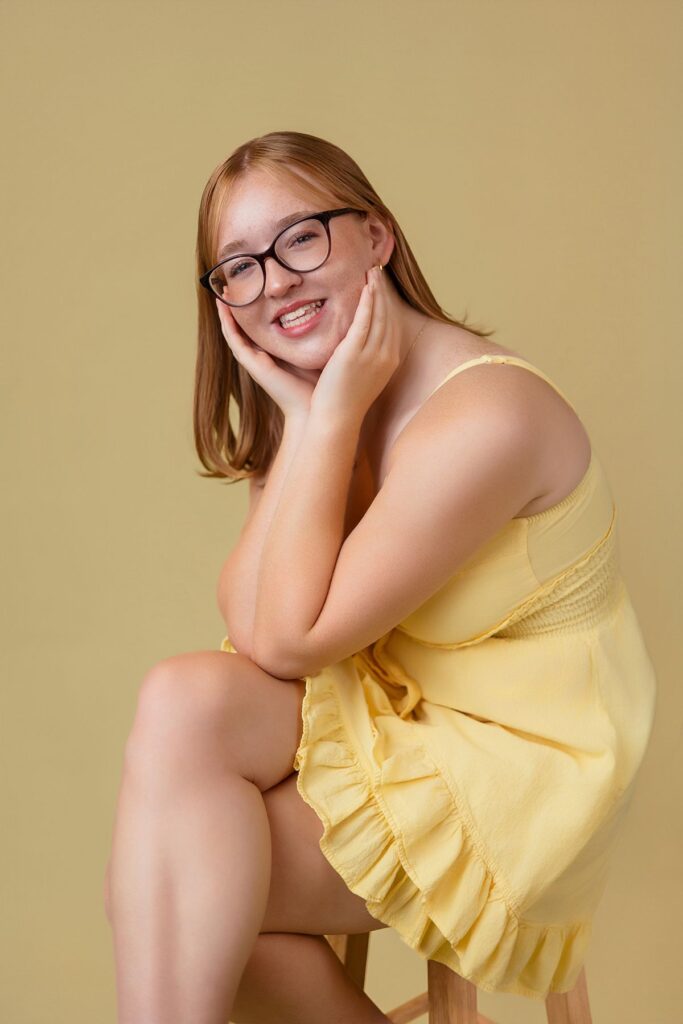 yellow dress senior